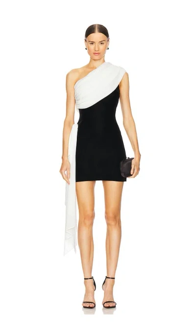 L'academie By Marianna Jovie Mini Dress In Black & Ivory