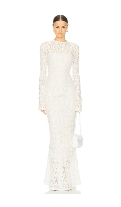 L'academie By Marianna Kayden Maxi Dress In 米色