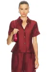 L'academie By Marianna Liya Top In Burgundy