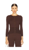 L'academie By Marianna Maradona Knit Cardigan In Brown