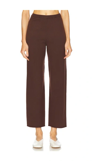 L'academie By Marianna Maradona Knit Pant In Brown