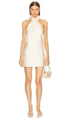 L'academie By Marianna Odella Mini Dress In 象牙白