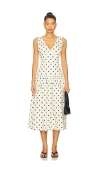 L'academie By Marianna Polina Midi Dress In White