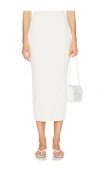 L'academie By Marianna Ramina Midi Knit Skirt In Ivory