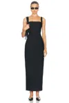 L'academie By Marianna Renia Maxi Dress In Black