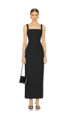 L'academie By Marianna Renia Maxi Dress In Black