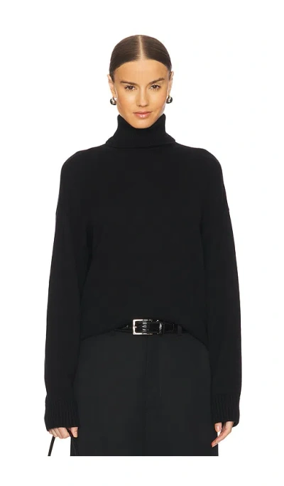 L'academie By Marianna Ronny Turtleneck Sweater In Black