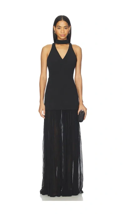 L'academie By Marianna Serin Gown In Black