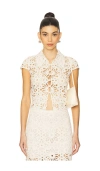 L'academie By Marianna Shay Top In Beige