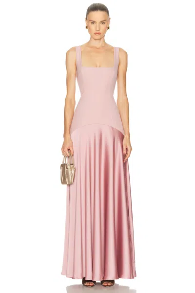 L'academie Marianna Sidney Gown In Mauve In Pink