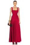 L'academie By Marianna Sidney Gown In Oxblood