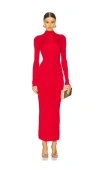L'academie By Marianna Syndi Maxi Knit Dress In Red