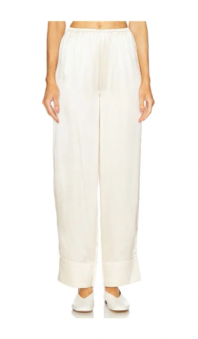 L'academie By Marianna Tay Silk Pajama Pant In 베이지