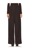 L'academie By Marianna The High Waist Trouser In Brown
