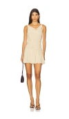 L'academie By Marianna Tinah Mini Dress In Sand