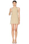 L'academie By Marianna Tinah Mini Dress In Sand
