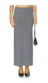 L'academie By Marianna Torrey Maxi Skirt In Gray