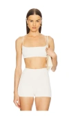 L'academie By Marianna Viv Knit Bralette In Ivory