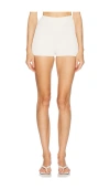 L'academie By Marianna Viv Knit Hot Short In Ivory