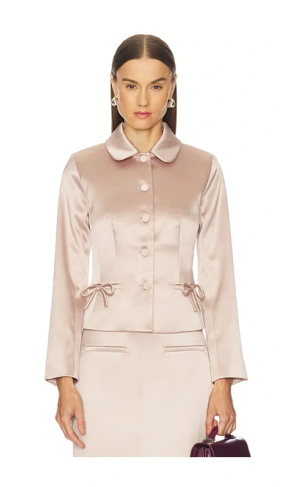 L'academie By Marianna Yuli Jacket In Neutral