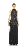 L'academie By Marianna Zelie Gown In 黑色