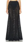 L'academie By Marianna Zelie Maxi Skirt In Black