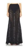 L'academie By Marianna Zelie Maxi Skirt In Black