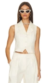 L'academie Carinne Vest Top In Cream