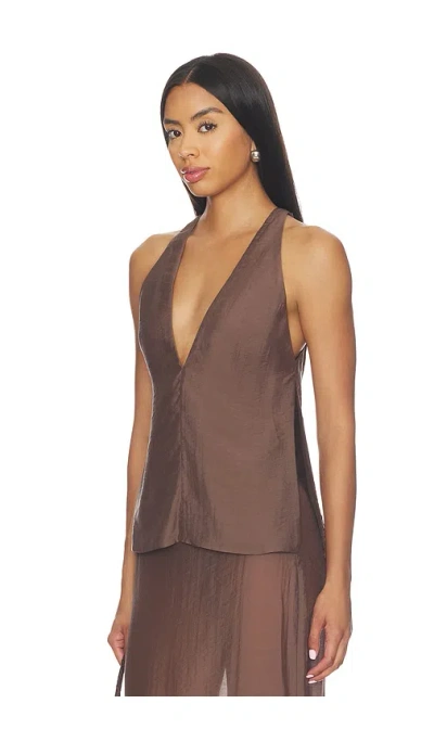 L'academie Cecille Top In Brown