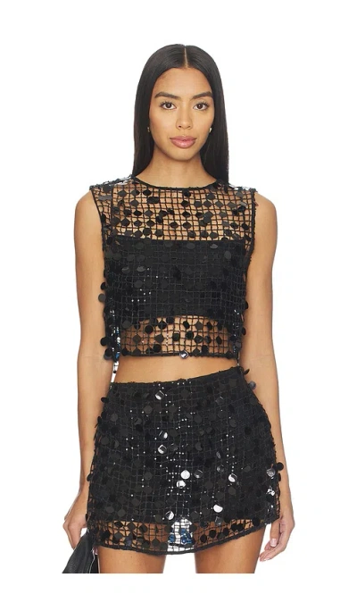 L'academie Drew Top In Black