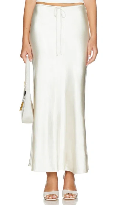 L'academie Etienne Midi Skirt In Ivory