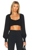 L'academie Farrah Shrug In Black