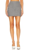 L'academie Gio Cable Skirt In Charcoal