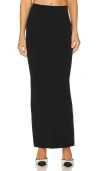 L'academie Jalea Maxi Knit Skirt In Black