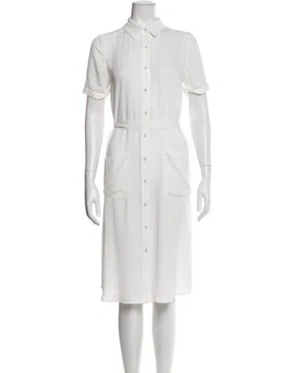 Pre-owned L'academie Knee-length Dress In White