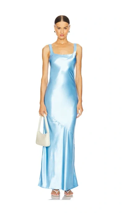 L'academie Laetitia Maxi Dress In Blue
