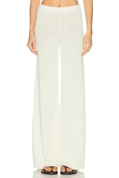 L'academie Lilyann Knit Pant In White