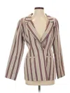 L'academie Los Angeles Blazer Jacket In Burgundy