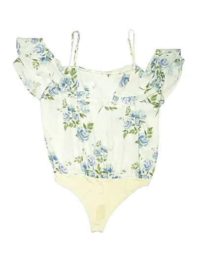 Pre-owned L'academie Los Angeles Bodysuit In Ivory