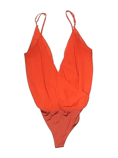 Pre-owned L'academie Los Angeles Bodysuit In Orange