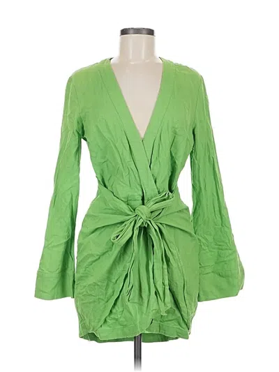 Pre-owned L'academie Los Angeles Kimono In Green