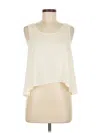 L'academie Los Angeles Sleeveless Blouse In Brown