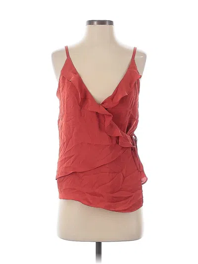 Pre-owned L'academie Los Angeles Sleeveless Blouse In Red