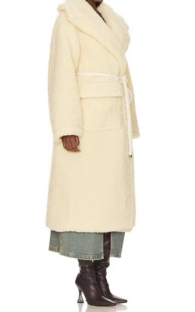 L'academie Gabriella Robe Coat In Gold