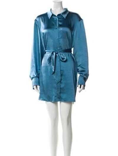 Pre-owned L'academie Mini Dress In Blue