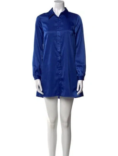 Pre-owned L'academie Mini Dress In Blue