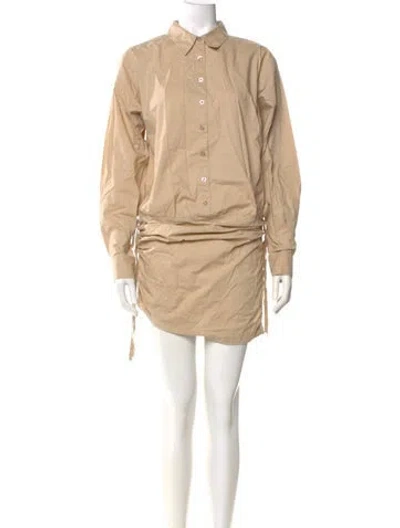Pre-owned L'academie Mini Dress In Neutral