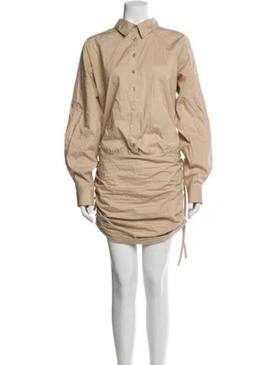 Pre-owned L'academie Mini Dress In Neutral