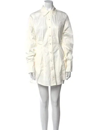 Pre-owned L'academie Mini Dress W/ Tags In White
