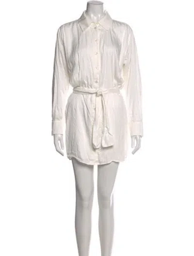 Pre-owned L'academie Mini Dress In White